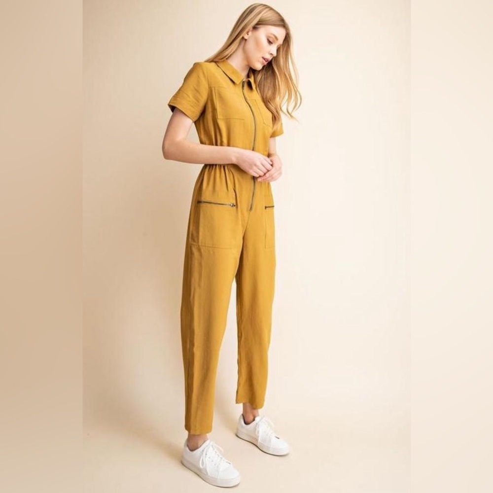 Gilli Mustard Jumpsuit